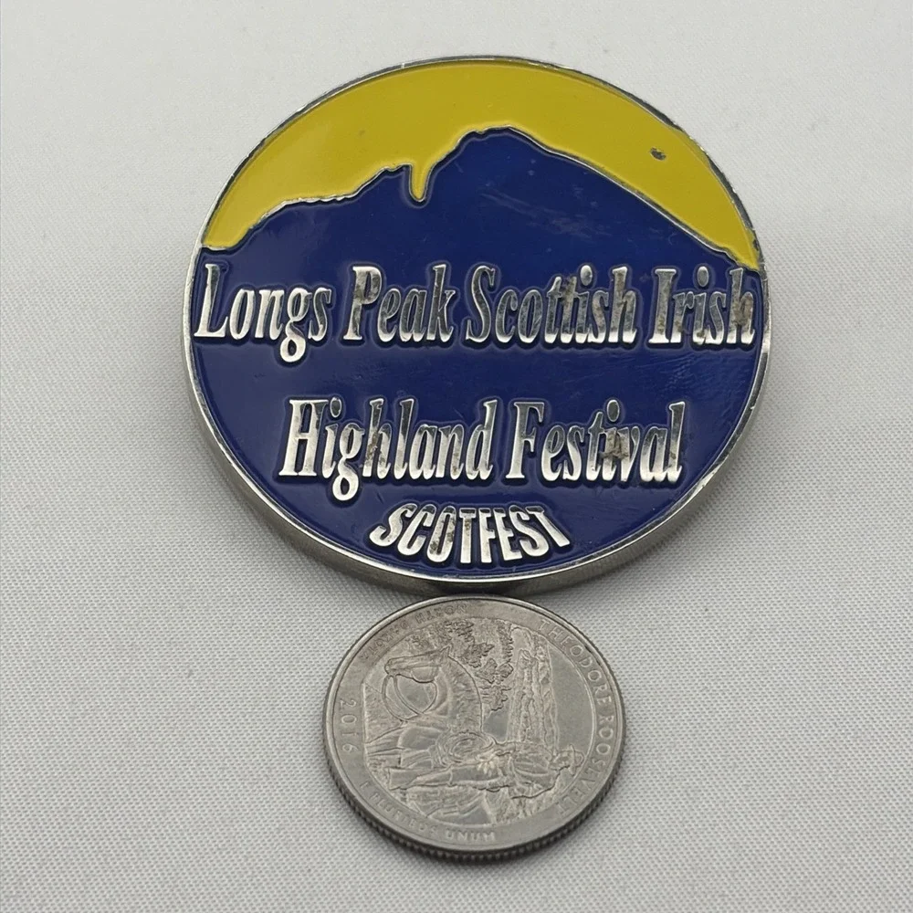 Longs Peak Scottish Irish Highland Festival Scotfest Lapel Hat Pin